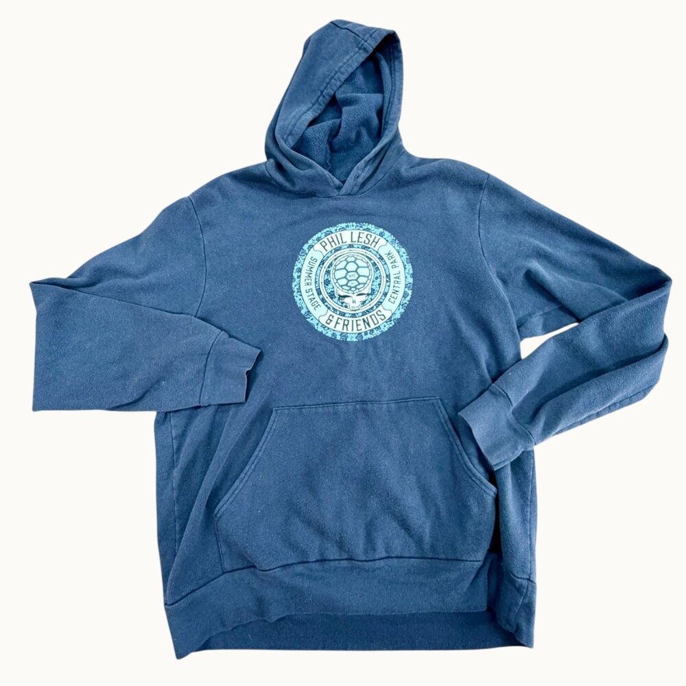 Phil Lesh & Friends Concert Hoodie NYC Sept 16, 2015 Central Park Blue XL